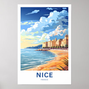 Nice Frankrike Travel Poster