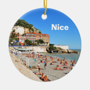 Nice. Franska Riviera Julgransprydnad Keramik