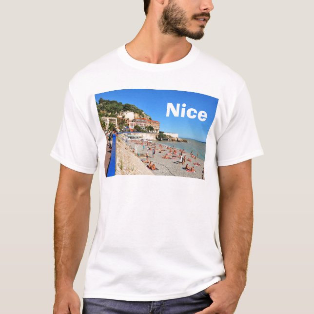Nice. Franska Riviera T Shirt (Framsida)
