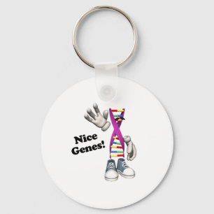 Nice Genes Funny DNA Nyckelring