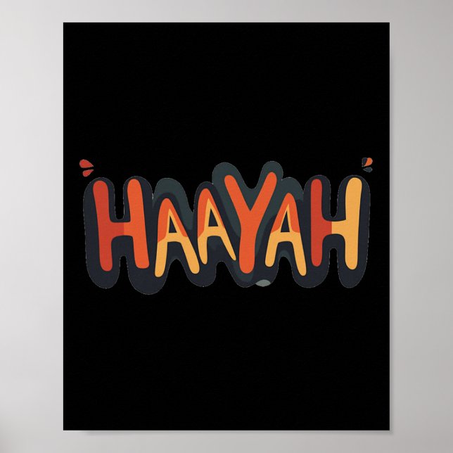 Nice Haayah Ttle Gråter kostym för Karate Älskare Poster (Framsidan)