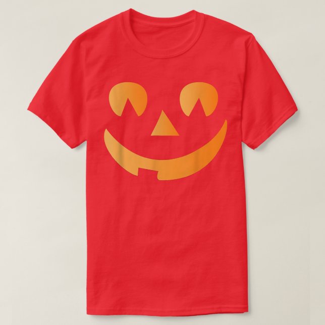 Nice Halloween JackOLantern Pumpkin  T Shirt (Design framsida)