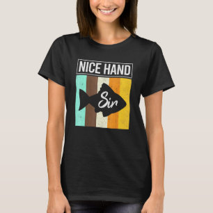 Nice Hand Herr Poker Fish Spelare Texas Holdem Pla T Shirt
