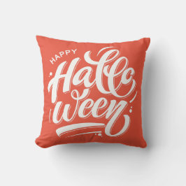 Nice Happy halloween Typografi Kudde