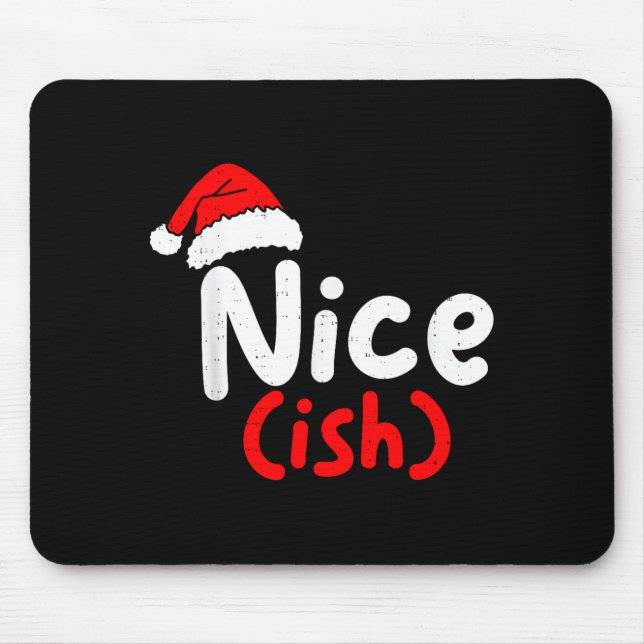 Nice (ish) Naughty Angel Funny Christmas List Fami Musmatta (Framsidan)