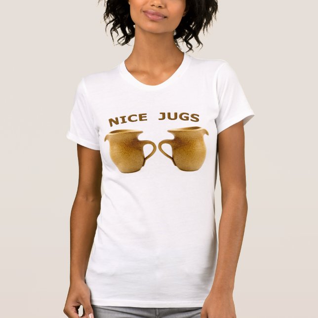 Nice Jugs Womens T Shirt (Framsida)