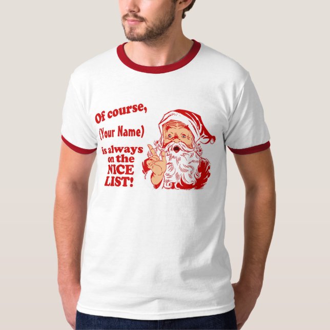Nice listar personlig t shirt (Framsida)