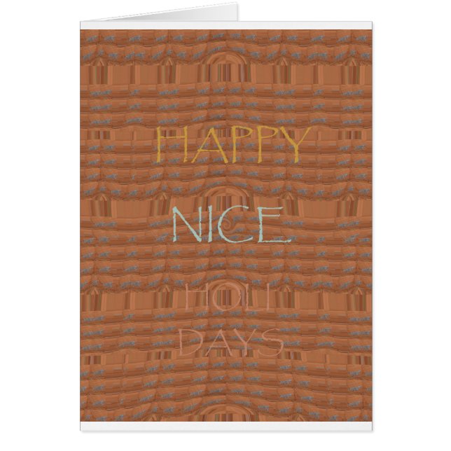 Nice Lycklig Kenya Red Zebra Hakuna Matata motif D Hälsningskort (Framsidan)