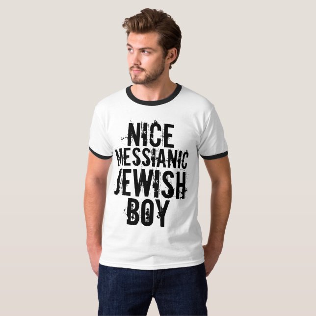 NICE MESSIANIC JEWISH BOY T-shirts (Hel framsida)