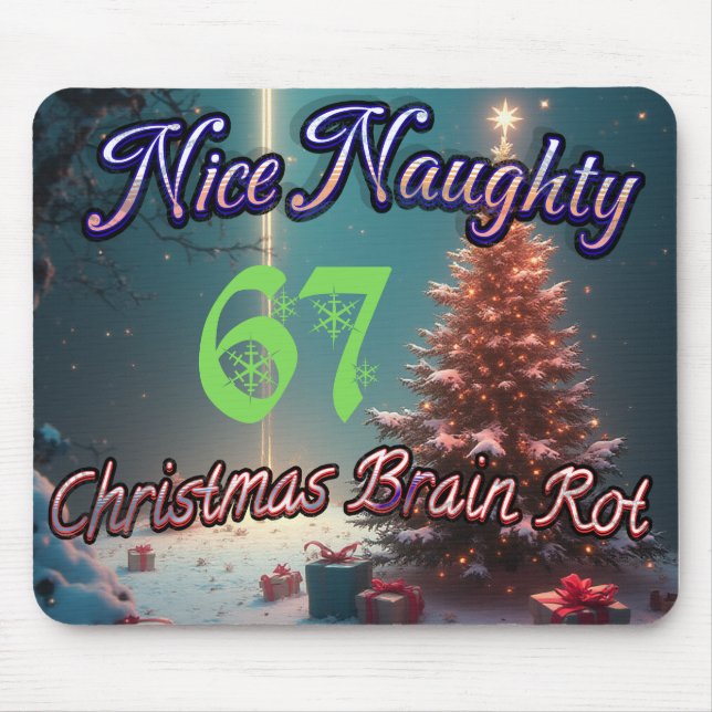 Nice Naughty 67 Christmas Brain Rot Musmatta (Framsidan)