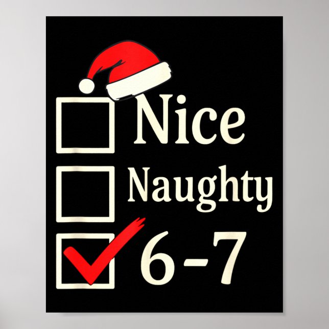 Nice Naughty 67 Christmas Brain Rot  Poster (Framsidan)