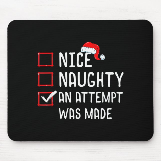 Nice Naughty An Attempt Was Made Christmas List  Musmatta (Framsidan)
