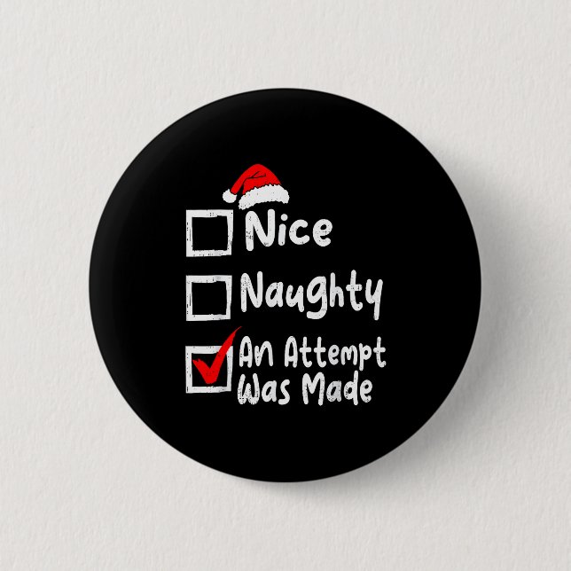 Nice Naughty An Attempt Was Made Funny Christmas L Knapp (Framsida)
