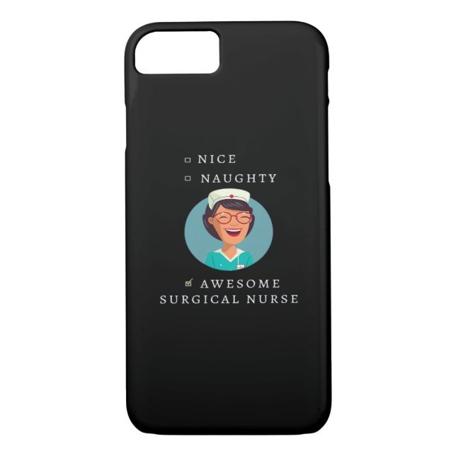 Nice Naughty Awesome Surgical Nurse  Case-Mate iPhone Skal (Baksida)
