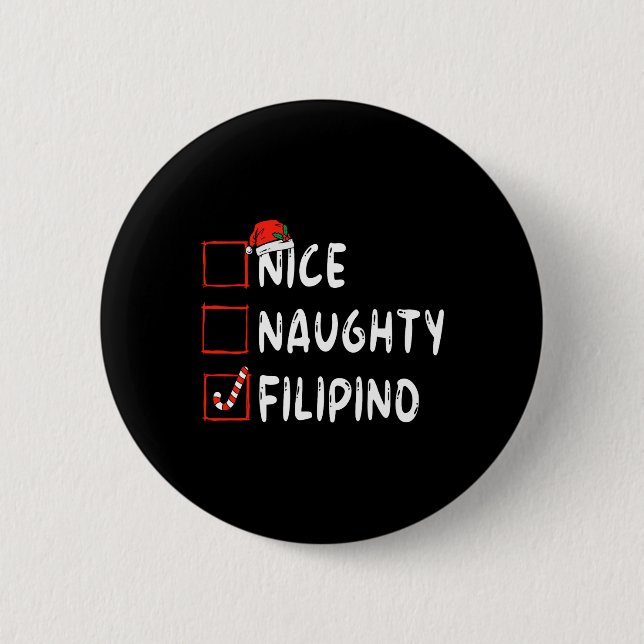 Nice Naughty Filipino jul Filippinerna Julafton H Knapp (Framsida)