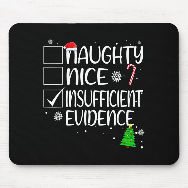 Nice Naughty Insufficient Evidence Christmas Famil Musmatta (Framsidan)