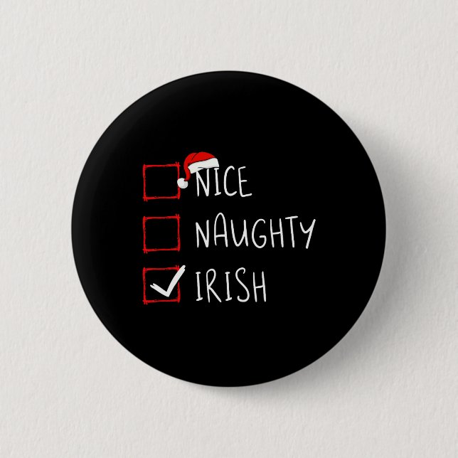Nice Naughty Irish jul Ireland Heritage Root Knapp (Framsida)