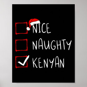 Nice Naughty Kenyan jul Kenya Heritage Roots Poster