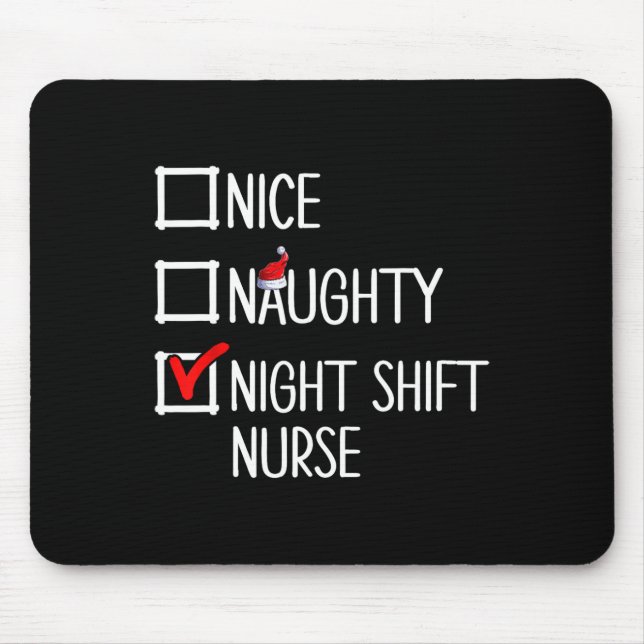 Nice Naughty Night Shift Nurse Shirt Musmatta (Framsidan)