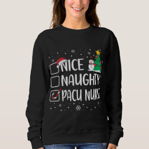 Nice Naughty Pacu Nurse Funny jul Pajama Xma T Shirt
