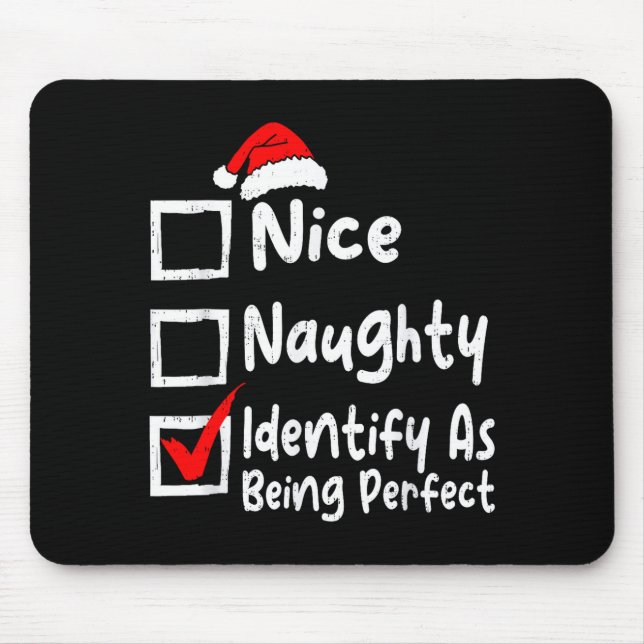 Nice Naughty Perfect Funny Christmas List Family M Musmatta (Framsidan)