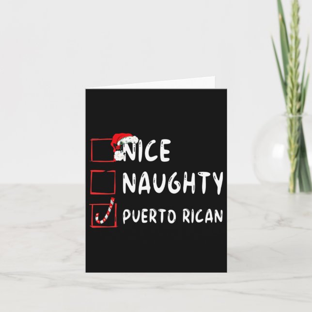 Nice Naughty Puerto Rican jul Puerto Rico Kort (Framsida)