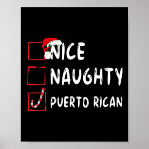 Nice Naughty Puerto Rican jul Puerto Rico Poster