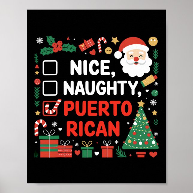 Nice Naughty Puerto Rican juljul Poster (Framsidan)