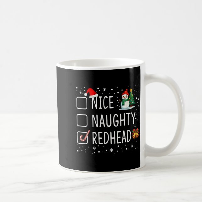 Nice Naughty Redhead  Kaffemugg (Höger)