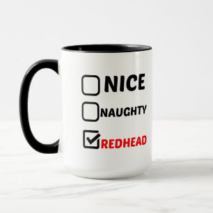 NICE NAUGHTY-RÖDHÅRIGET MUGG