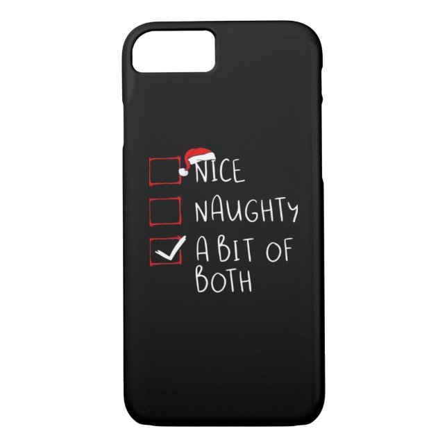 Nice Naughty Santa Hat Humor Vibe  Case-Mate iPhone Skal (Baksida)