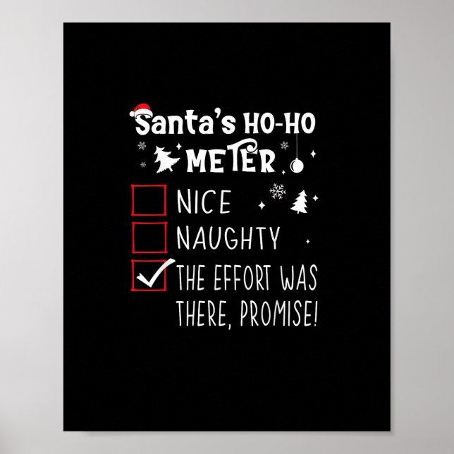 Nice Naughty The Was There Promise Christmas  Poster (Framsidan)
