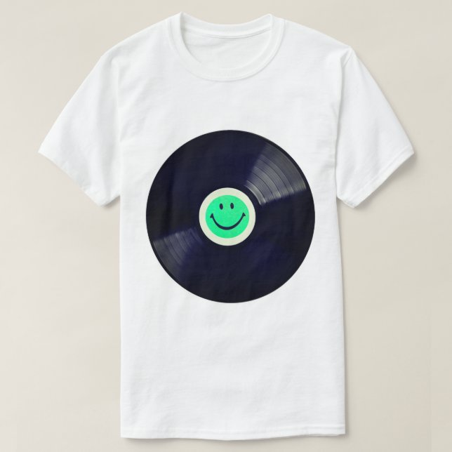 Nice neon Happy face – Happiness – smiling face T Shirt (Design framsida)