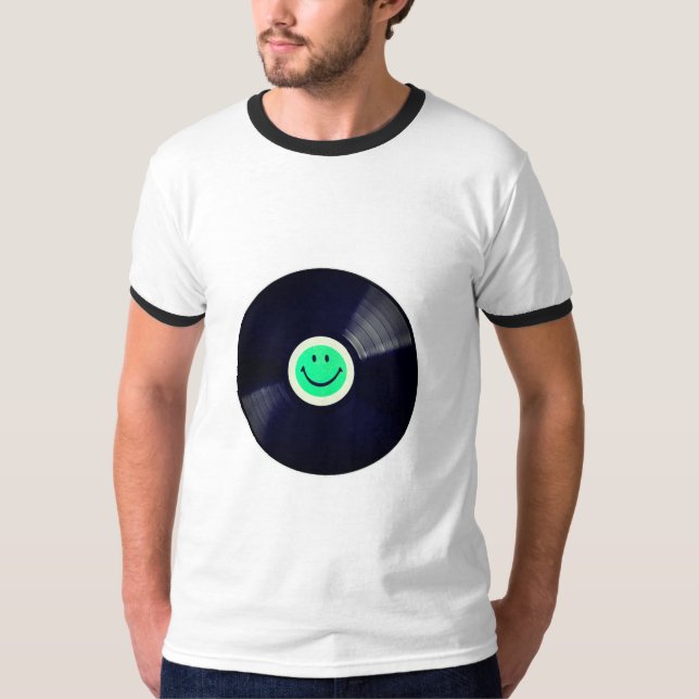 Nice neon Happy face – Happiness – smiling face T Shirt (Framsida)