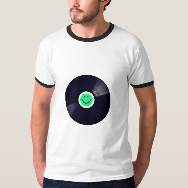 Nice neon Happy face – Happiness – smiling face T Shirt (Framsida)