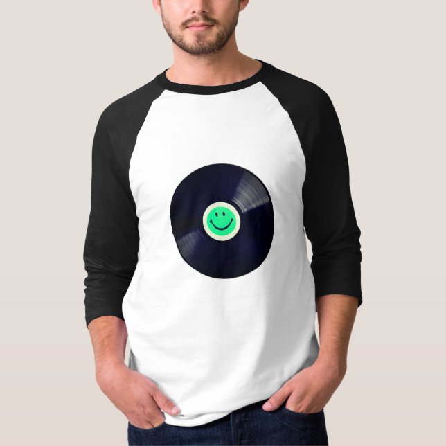 Nice neon Happy face – Happiness – smiling face T Shirt (Framsida)