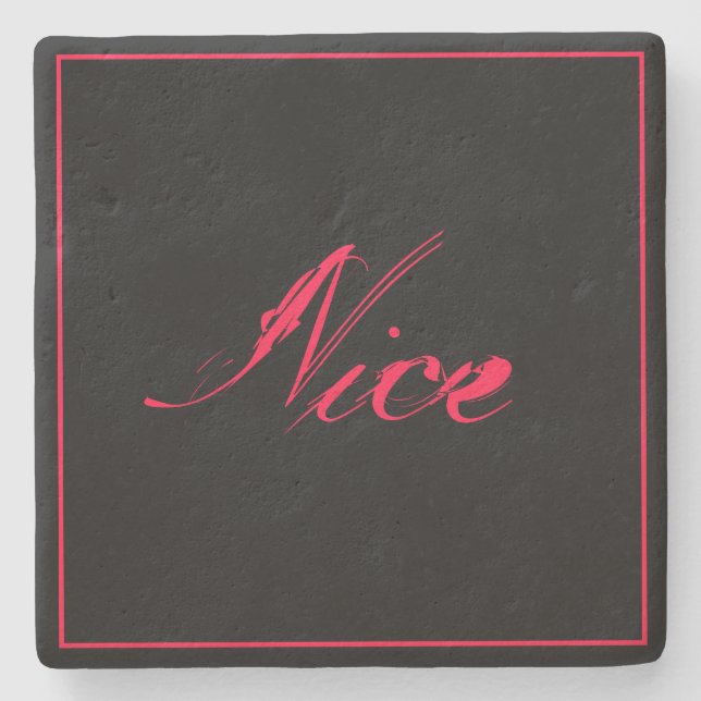 Nice neon-pink stenunderlägg (Framsidan)