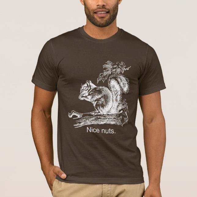 NICE NUTS - VITA -.png Tee Shirt (Framsida)