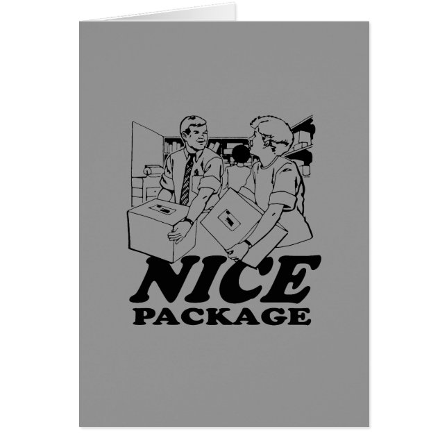 NICE PAKET HÄLSNINGSKORT (Framsidan)