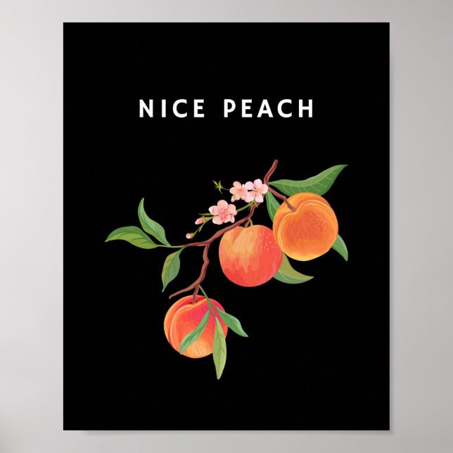 Nice Peach Wall Art Poster (Framsidan)