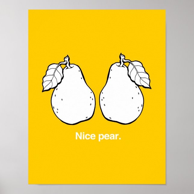 NICE PEAR - WHITE -.png Poster (Framsidan)