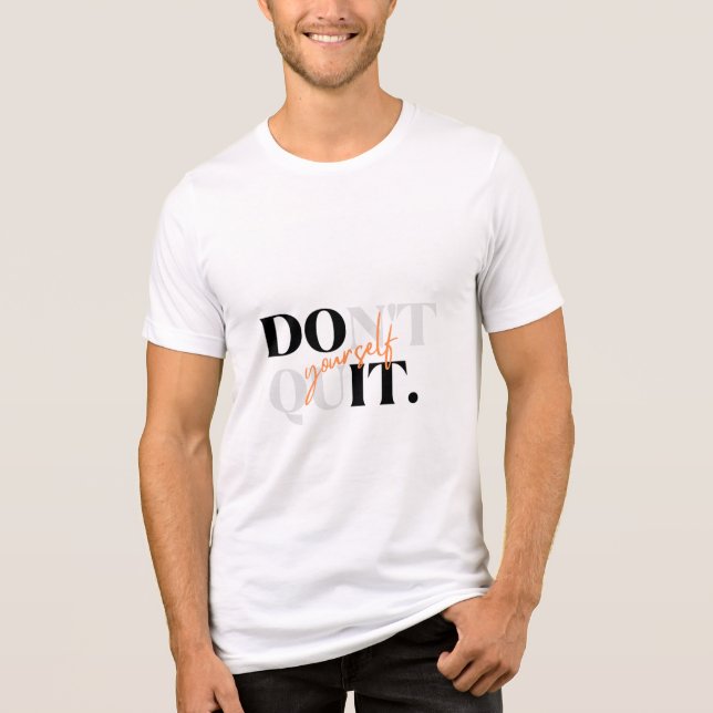 Nice Quit Design  T Shirt (Framsida)