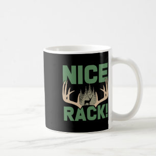 Nice Rack Antlers Hjort Funny Hunter Humor Kaffemugg