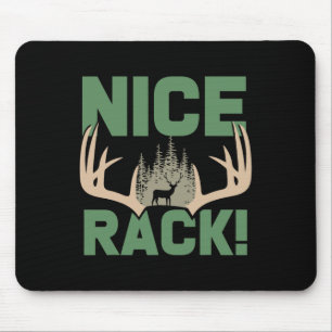 Nice Rack Antlers Hjort Funny Hunter Humor Musmatta