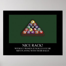NICE RACK Billiards Bassäng Poster