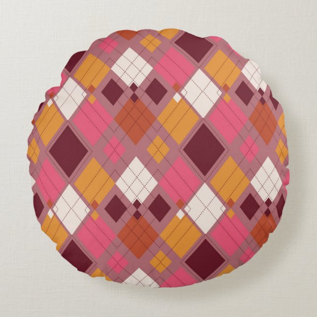Nice Round Pillow Design  Rund Kudde (Framsidan)