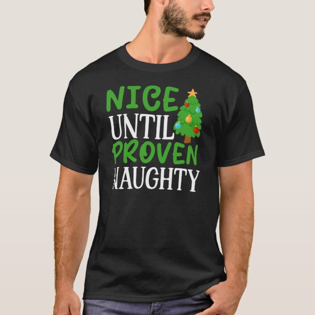 Nice till bevisad Naughty-81053 T Shirt (Framsida)