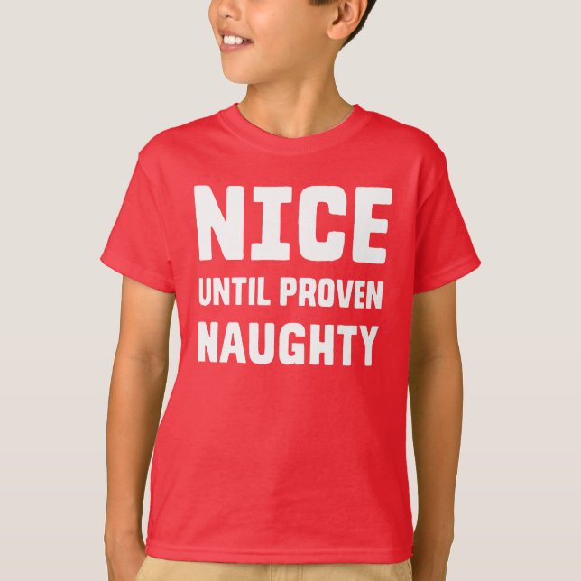 Nice till bevisat styggt t-shirt (Framsida)