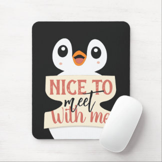 Nice to meet with me: personalized penguin sign musmatta