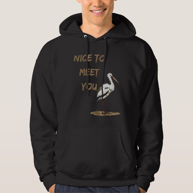 Nice to meet you hoodie (Framsida)